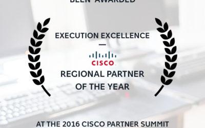 Aqueduct Technologies Inc. named as the Cisco Execution Excellence – Regional Partner of the Year